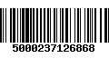 Código de Barras 5000237126868