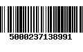 Código de Barras 5000237138991