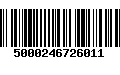 Código de Barras 5000246726011