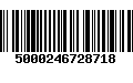 Código de Barras 5000246728718