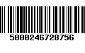 Código de Barras 5000246728756