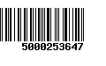 Código de Barras 5000253647