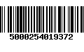 Código de Barras 5000254019372