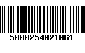 Código de Barras 5000254021061