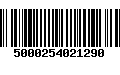 Código de Barras 5000254021290