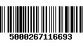 Código de Barras 5000267116693