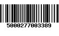 Código de Barras 5000277003389