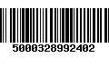 Código de Barras 5000328992402