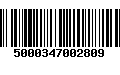 Código de Barras 5000347002809