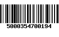 Código de Barras 5000354700194