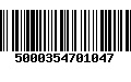 Código de Barras 5000354701047