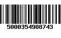 Código de Barras 5000354908743