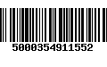 Código de Barras 5000354911552