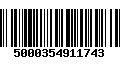 Código de Barras 5000354911743