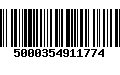 Código de Barras 5000354911774