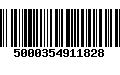 Código de Barras 5000354911828