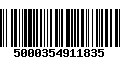 Código de Barras 5000354911835