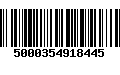 Código de Barras 5000354918445