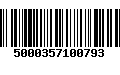 Código de Barras 5000357100793