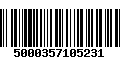 Código de Barras 5000357105231