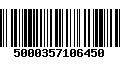 Código de Barras 5000357106450