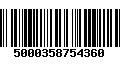 Código de Barras 5000358754360