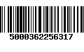 Código de Barras 5000362256317