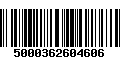 Código de Barras 5000362604606