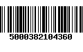 Código de Barras 5000382104360