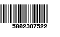 Código de Barras 5002387522