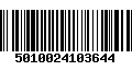 Código de Barras 5010024103644