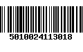 Código de Barras 5010024113018