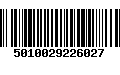 Código de Barras 5010029226027