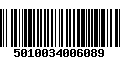 Código de Barras 5010034006089