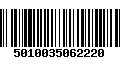 Código de Barras 5010035062220