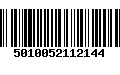 Código de Barras 5010052112144