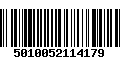 Código de Barras 5010052114179