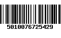 Código de Barras 5010076725429