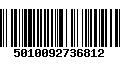 Código de Barras 5010092736812