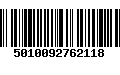 Código de Barras 5010092762118