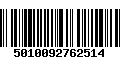 Código de Barras 5010092762514