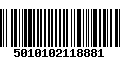 Código de Barras 5010102118881