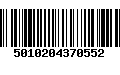 Código de Barras 5010204370552