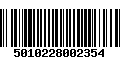 Código de Barras 5010228002354