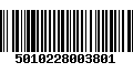 Código de Barras 5010228003801