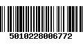 Código de Barras 5010228006772