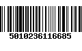 Código de Barras 5010236116685