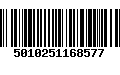 Código de Barras 5010251168577