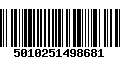 Código de Barras 5010251498681