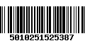 Código de Barras 5010251525387